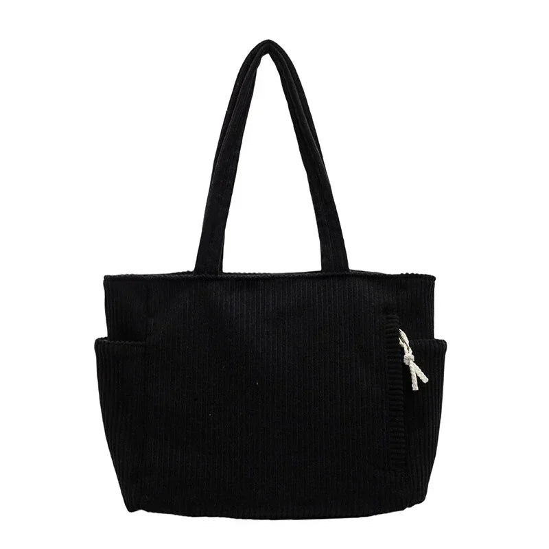 Ella Polo™ Torba na ramię z miękkiego sztruksu