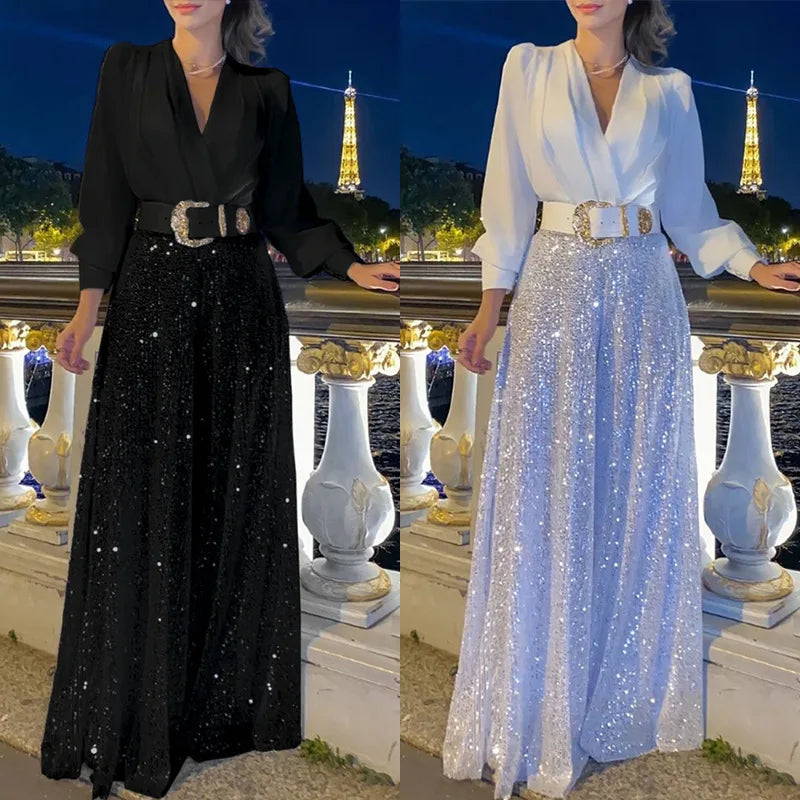 Melania Cocci™️ Elegancki dwuczęściowy komplet odzieży