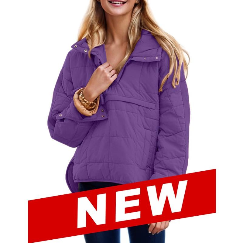 Serafina Raimo™ Damska kurtka pikowana z kapturem oversize