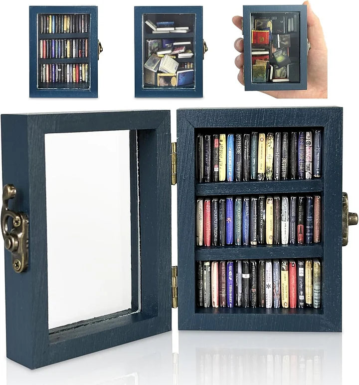 ZenShelf™ Mini drewniana półka dekoracyjna z książkami