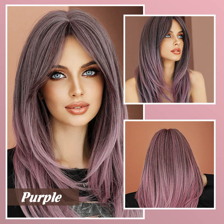 BangLuxe™ Długa peruka z cieniowaną grzywką