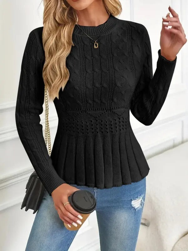 Debora Patti™ Sweter damski z dzianiny o eleganckiej sylwetce