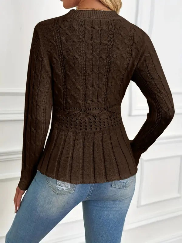 Debora Patti™ Sweter damski z dzianiny o eleganckiej sylwetce