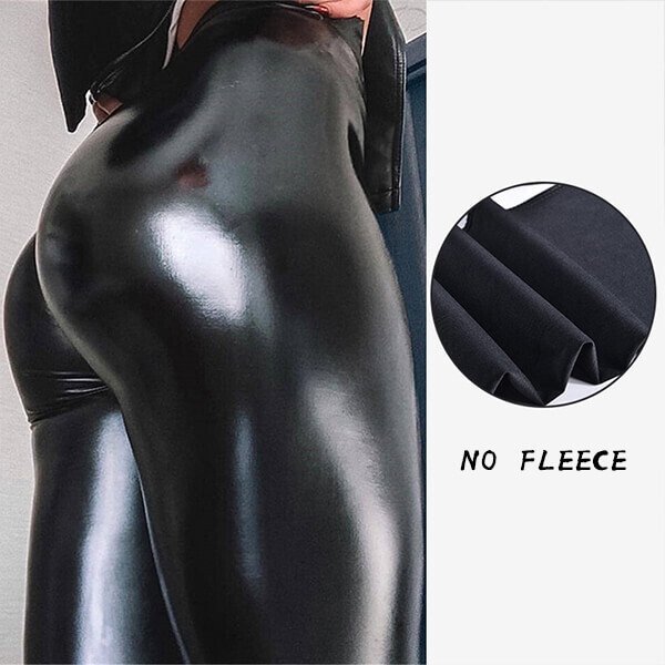 Evonne™ Ciepłe legginsy skórzane