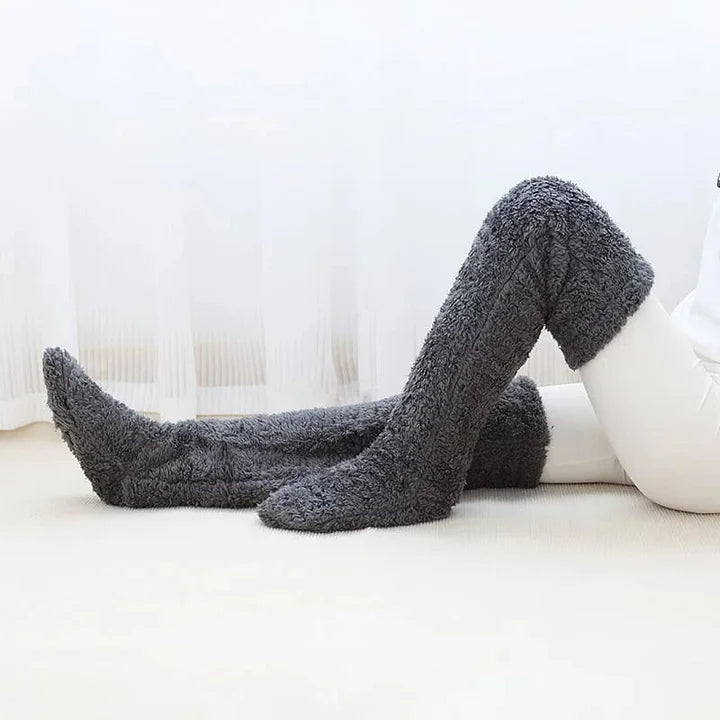 FluffStep™ Miękkie polarowe skarpetki za kolano zapewniające maksymalny komfort