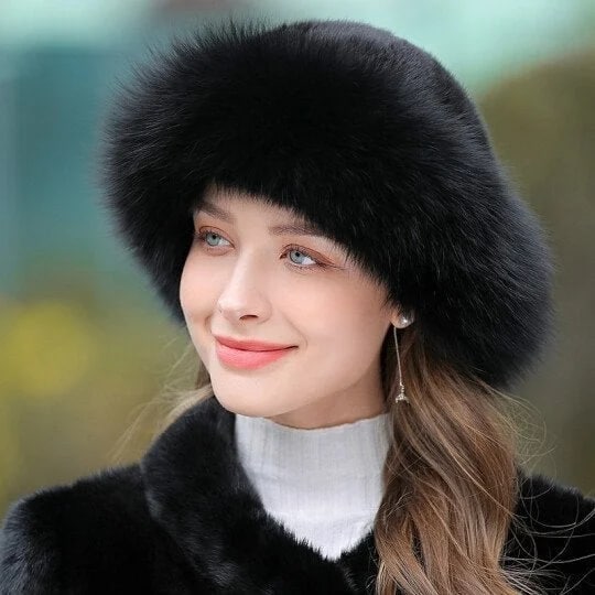 FurBelle™ Damska futrzana czapka zimowa