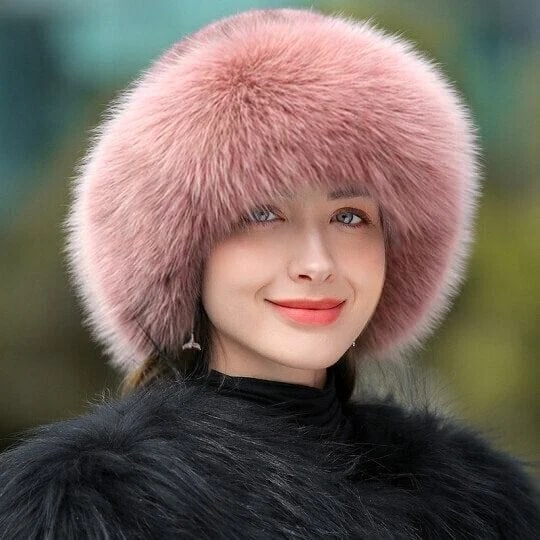 FurBelle™ Damska futrzana czapka zimowa
