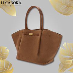 Lia Gaeta™ Stylowa torba zamszowa