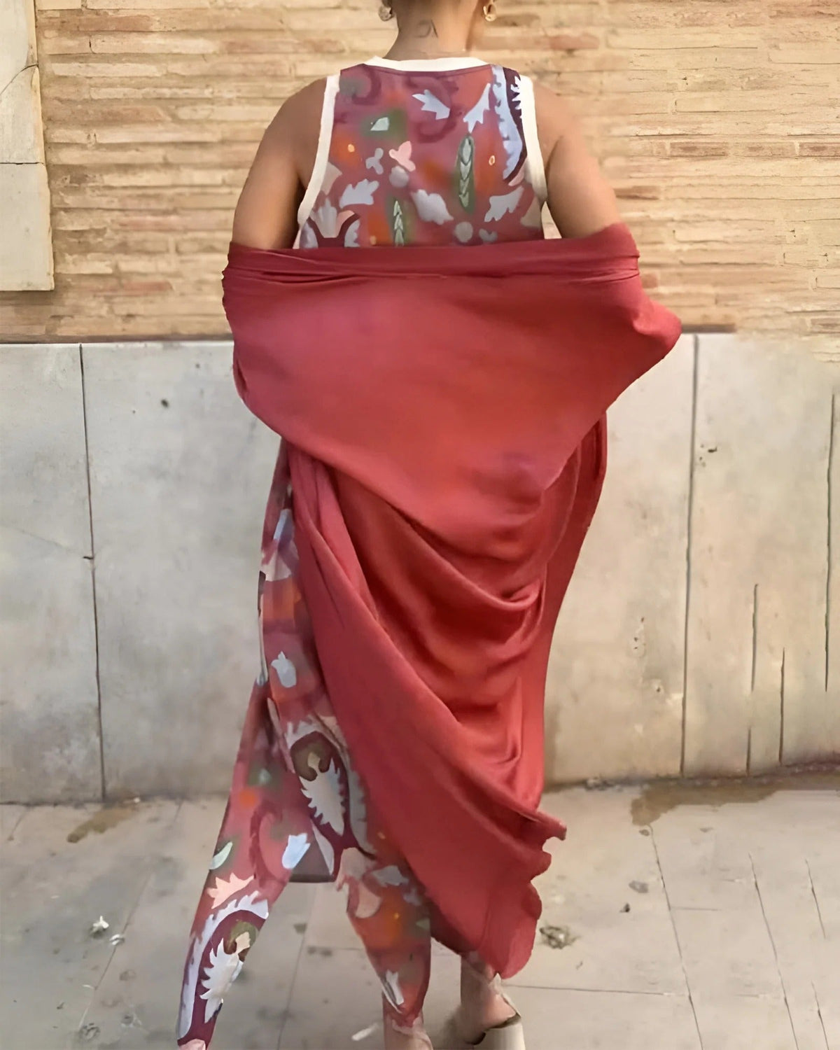 Maruta Fabrizi™ Damska sukienka maxi bez rękawów z dekoltem halter