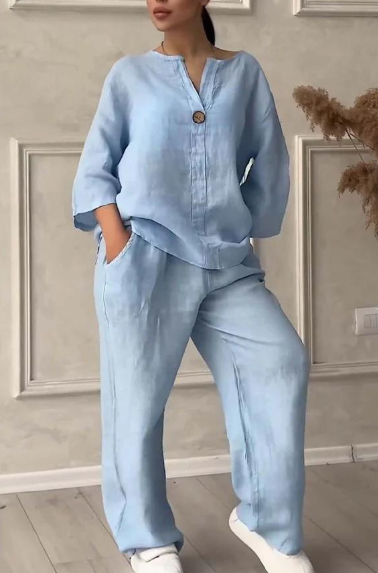 Myra Brown™ 2-częściowy swobodny kompet letni