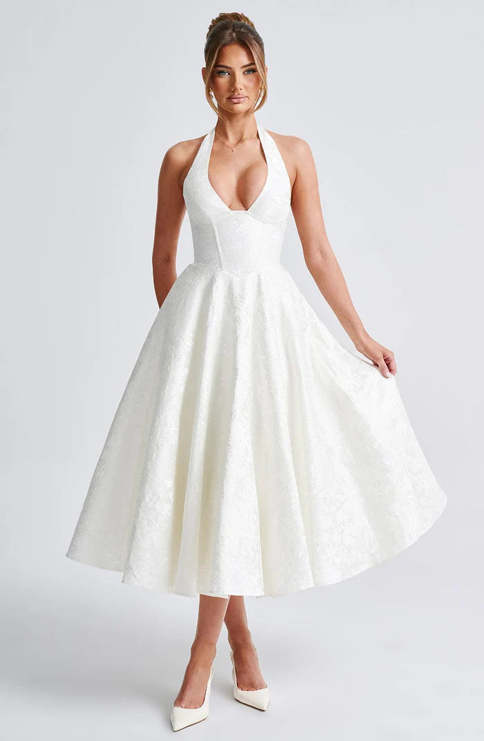 Olivia Teodoro™ Elegancka romantyczna sukienka midi