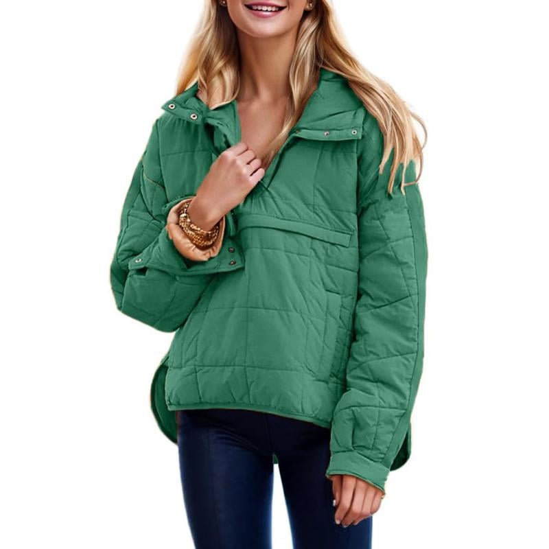 Serafina Raimo™ Damska kurtka pikowana z kapturem oversize