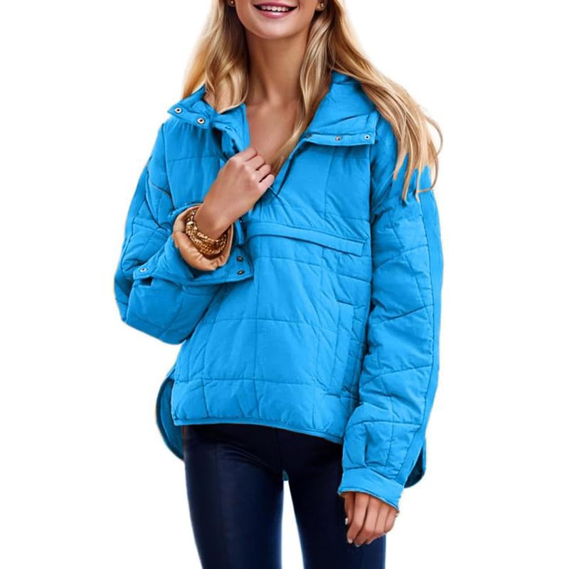 Serafina Raimo™ Damska kurtka pikowana z kapturem oversize