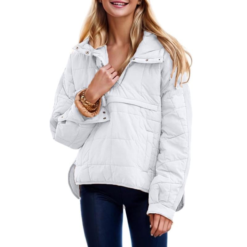 Serafina Raimo™ Damska kurtka pikowana z kapturem oversize