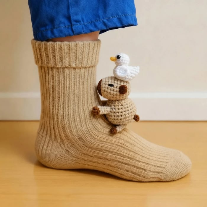 WarmPaws™ Skarpetki Animal z uroczym wzorem