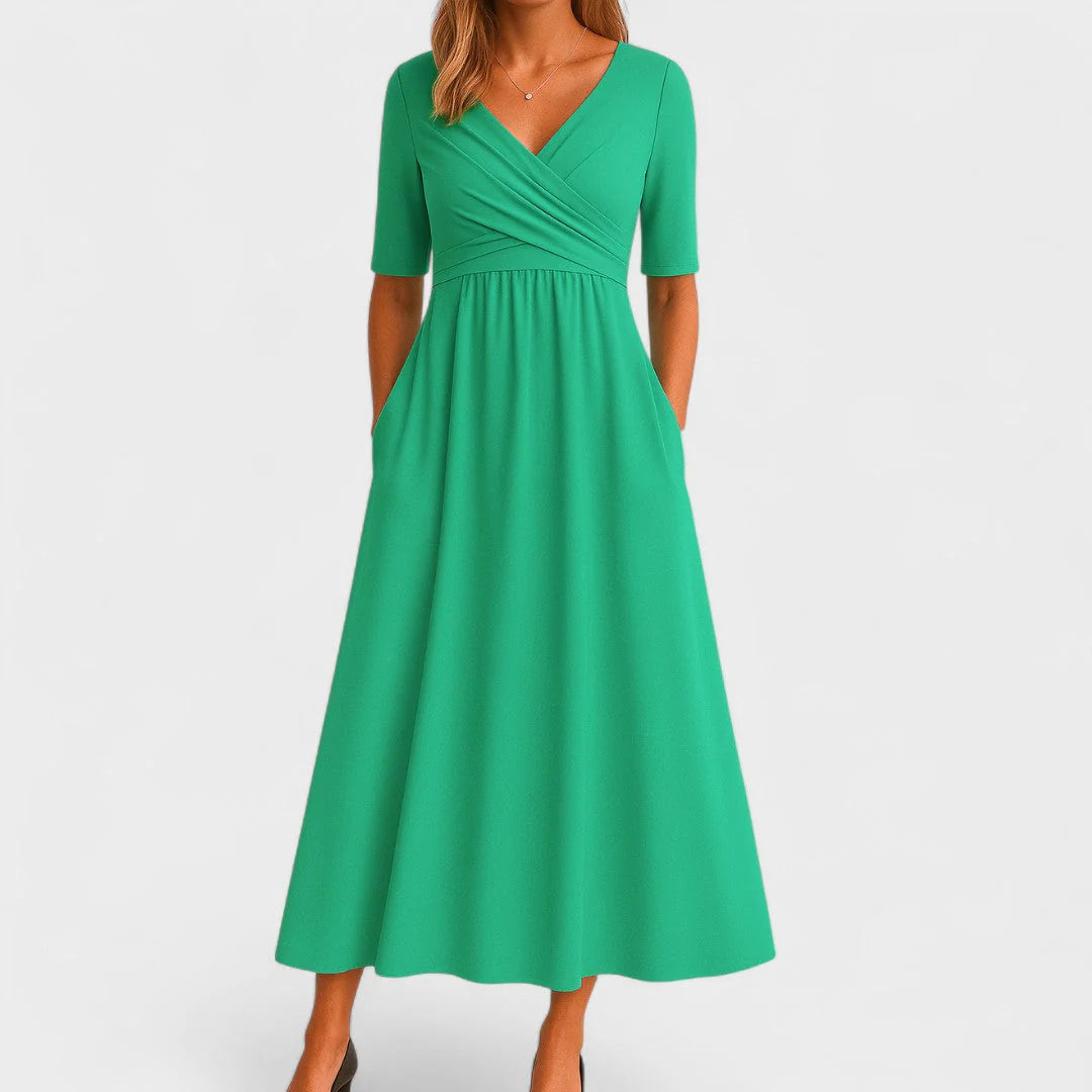 Costanza Chic Midi Dress - twelfth gallery view of chic midi dress styling