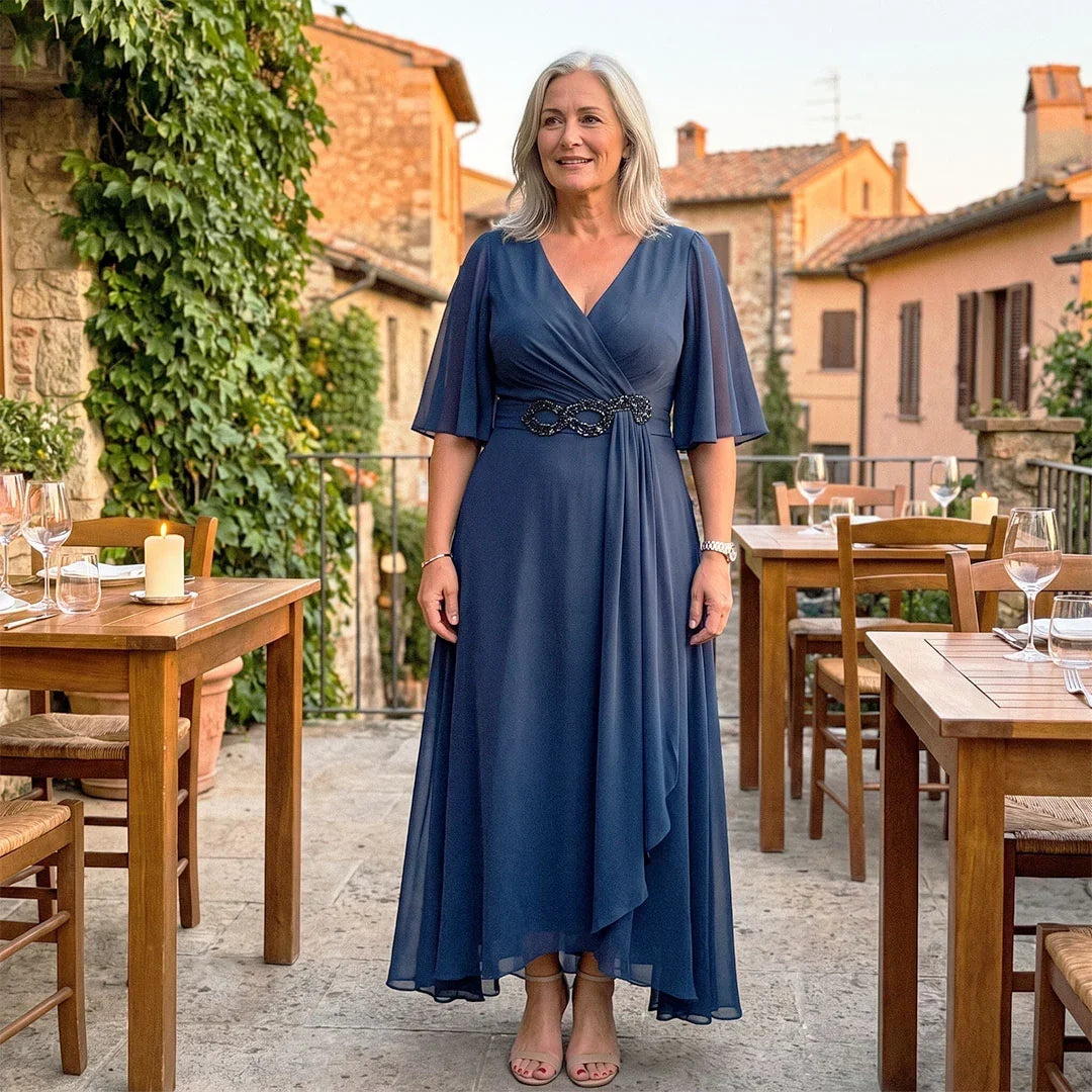 Lara Anastasi™ Elegancka sukienka maxi na lato w swobodnym stylu
