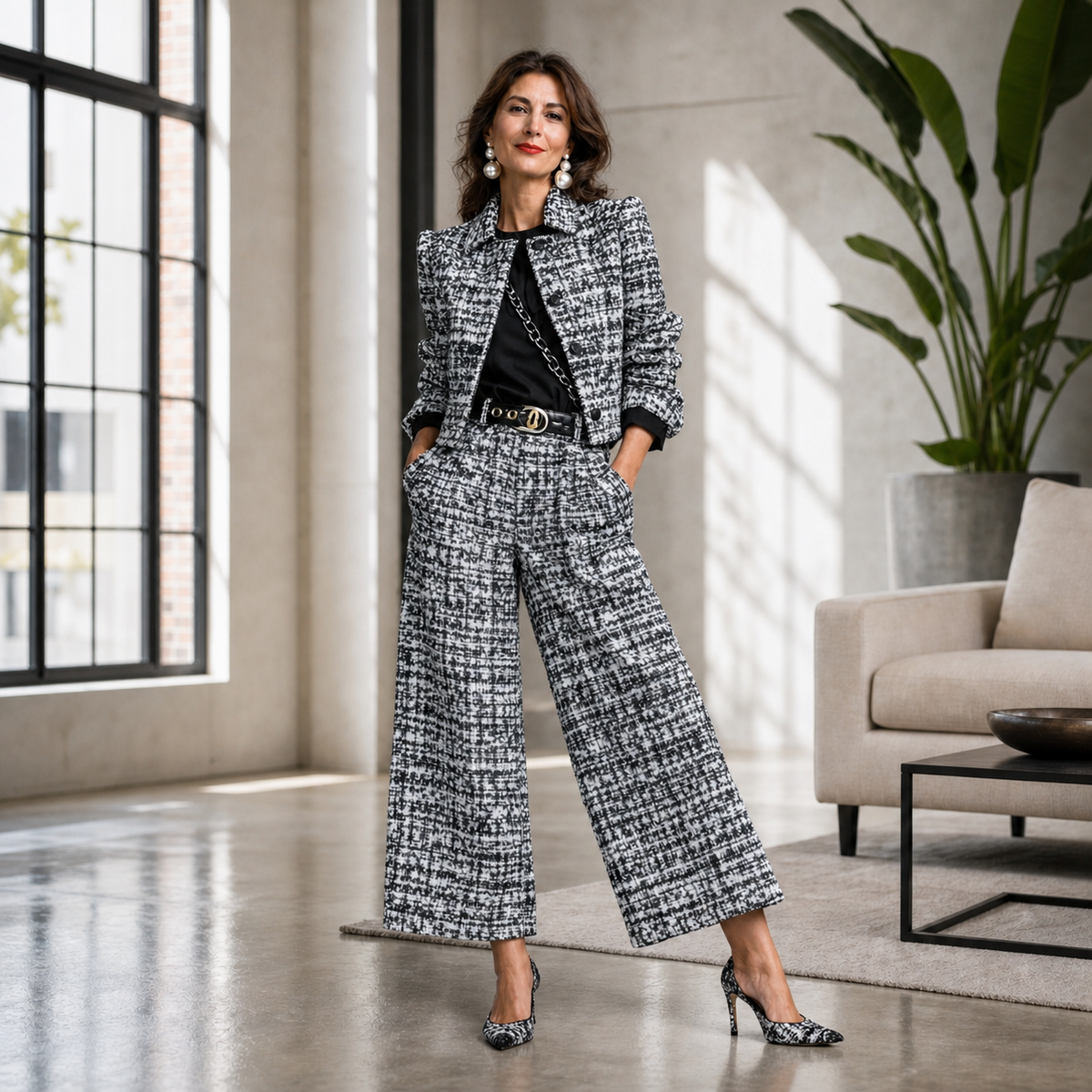 Paola Antinori™ Elegancki zestaw blazer i spodnie dla beztroskiego stylu